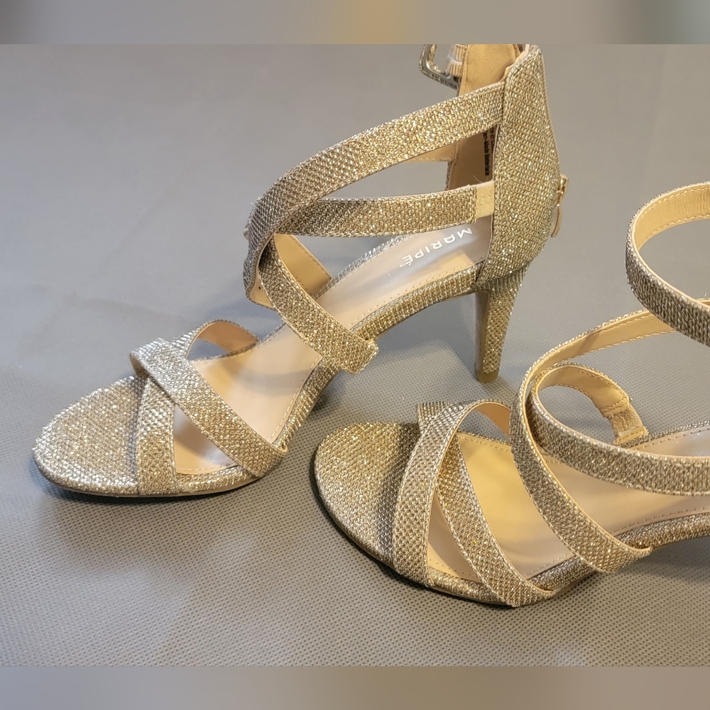 Gold Strappy Heels, Never Worn
